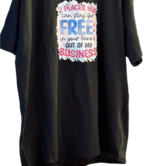 NWOT Sarcasm Cotton T Shirt Unisex Black Size 2X - Picture 1 of 3